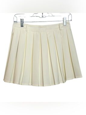 Meshki Mura Pleated Mini Skirt in Ivory
